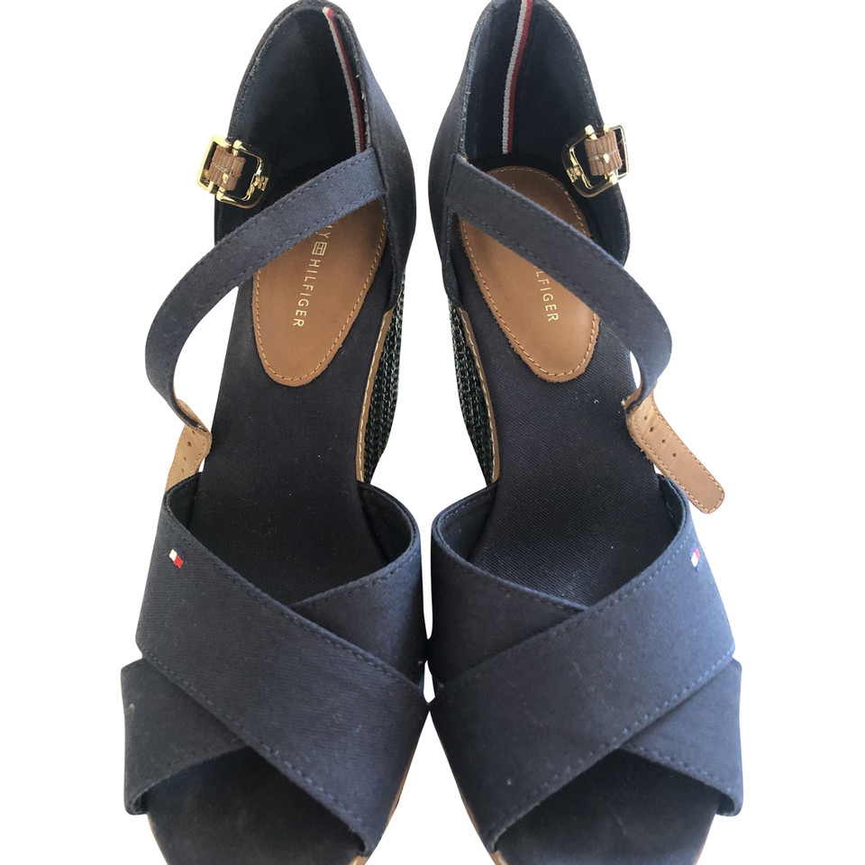 Tommy Hilfiger Sandales en Toile en Bleu