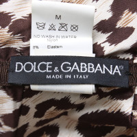 Dolce & Gabbana Corsage top met lederen