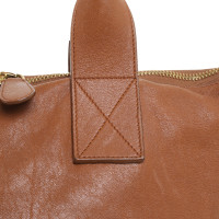 Alexander McQueen Handtasche aus Leder in Braun