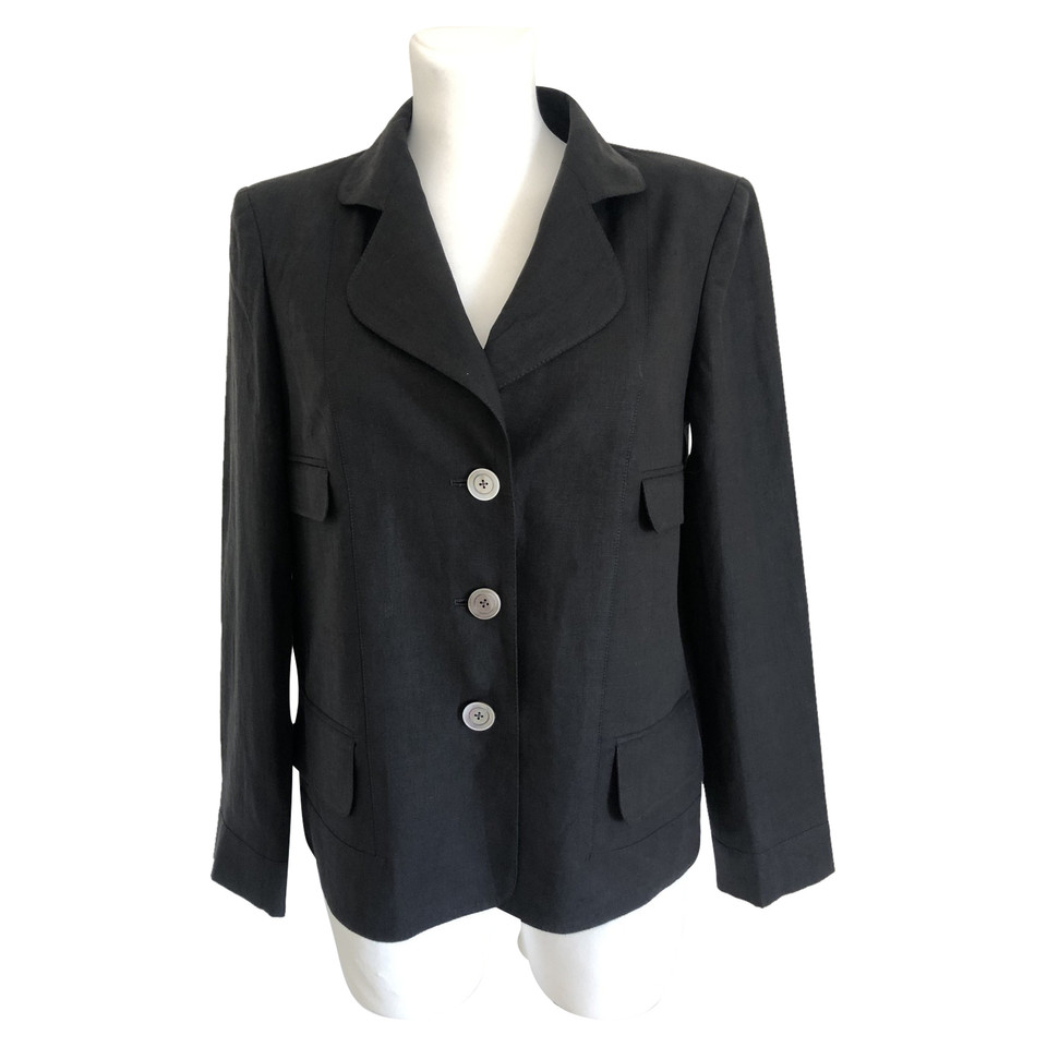 Aquascutum Giacca/Cappotto in Lino in Nero