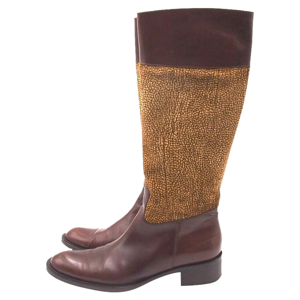 Burberry Bottes en Toile en Marron