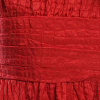 Milly Robe en soie en rouge