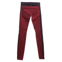 Current Elliott Skinny-Jeans in Red / Bordeaux