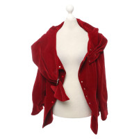 Mugler Blazer Katoen in Rood