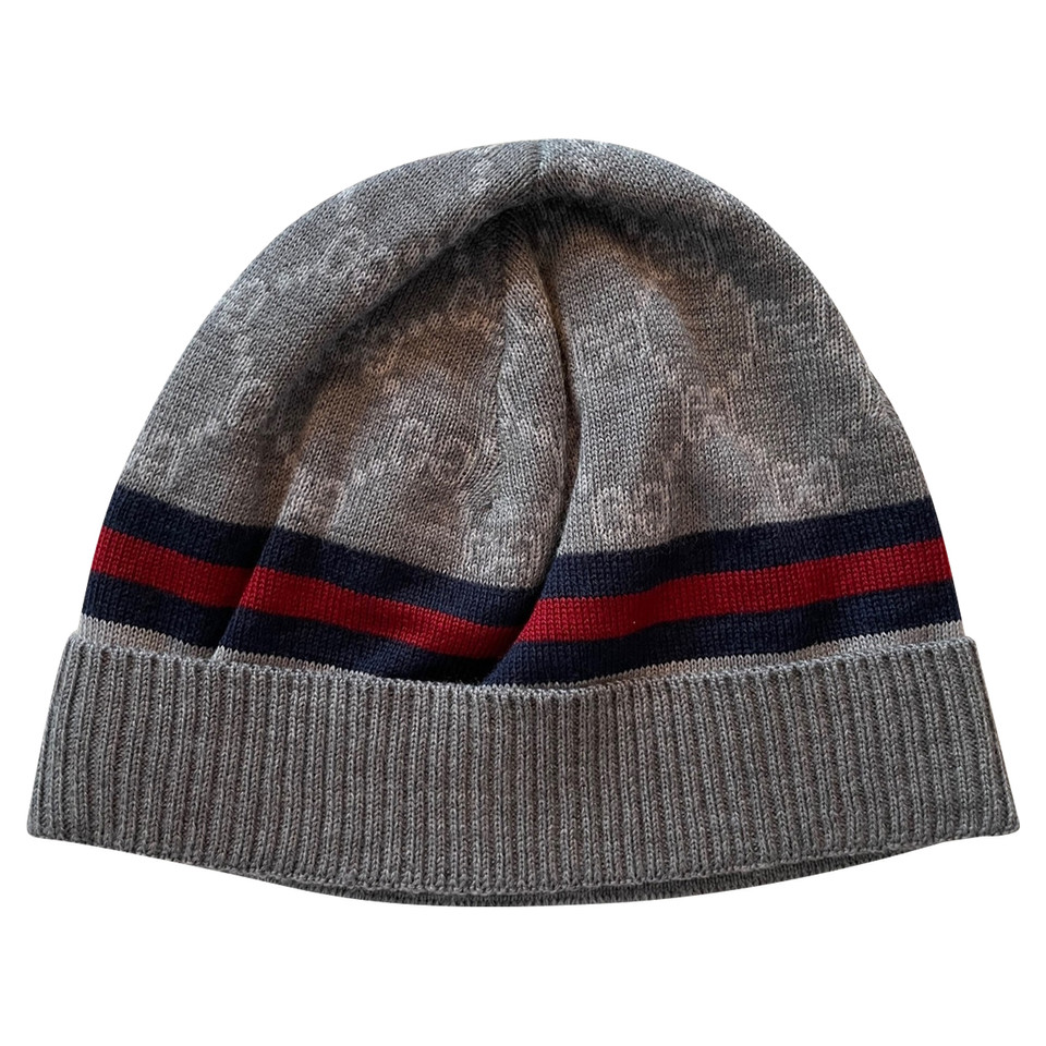 Gucci Hut/Mütze aus Wolle in Grau