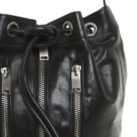 Saint Laurent Handtas Leer in Zwart