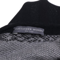 Alexander McQueen Robe en tricot noir