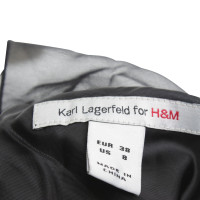 Karl Lagerfeld For H&M Schwarzes Cocktailkleid mit Gürtel