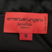 Emanuel Ungaro Samtkleid in Schwarz