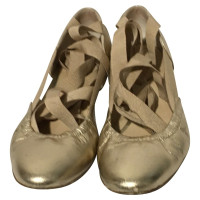 Unützer Ballerine oro pizzo-up