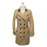 Burberry Giacca/Cappotto in Cotone in Beige