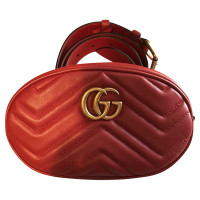 Gucci Marmont Camera Belt Bag Leather in Red