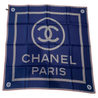 Chanel Carré Silk 90x90 Zijde in Blauw
