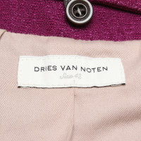 Dries Van Noten Jacket/Coat in Fuchsia