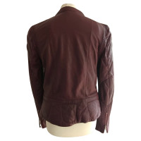 Closed Leather jacket in Bordeaux