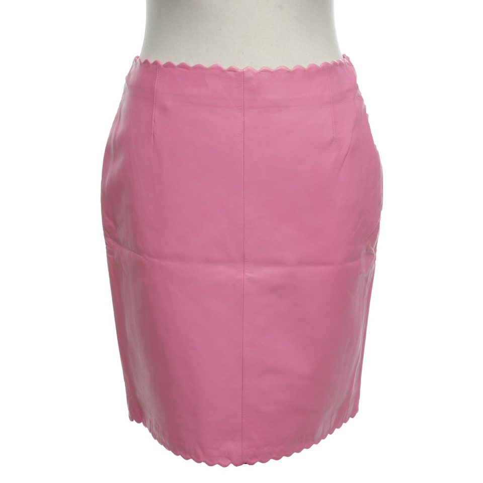 Versace Skirt Leather in Pink