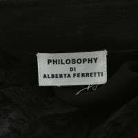 Philosophy Di Alberta Ferretti Short sleeve blouse in black