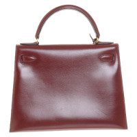 Hermès Kelly Bag 28 Leather in Bordeaux
