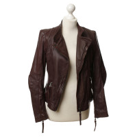 Oakwood Leather jacket in Bordeaux