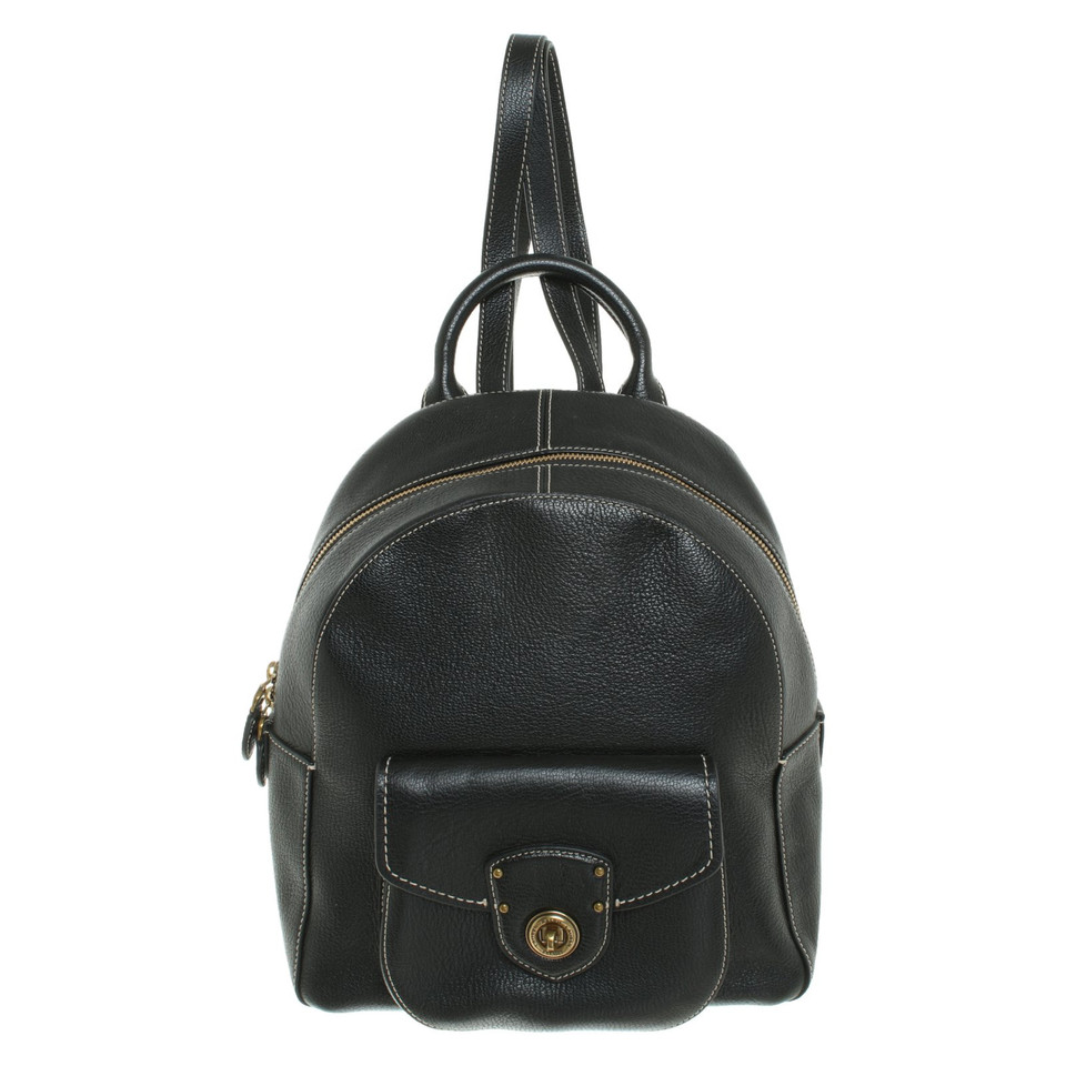 Ralph Lauren Sac à dos en Cuir en Noir