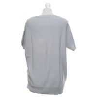 Closed Short-sleeved pullover in light blue