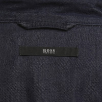 Hugo Boss Bluse in Jeans-Optik in Blau