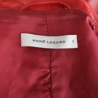 René Lezard Jacke/Mantel aus Leder in Rot