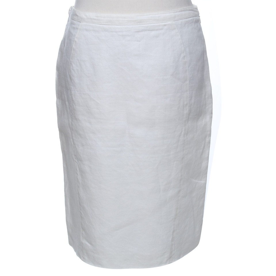 Armani jupe de lin blanc