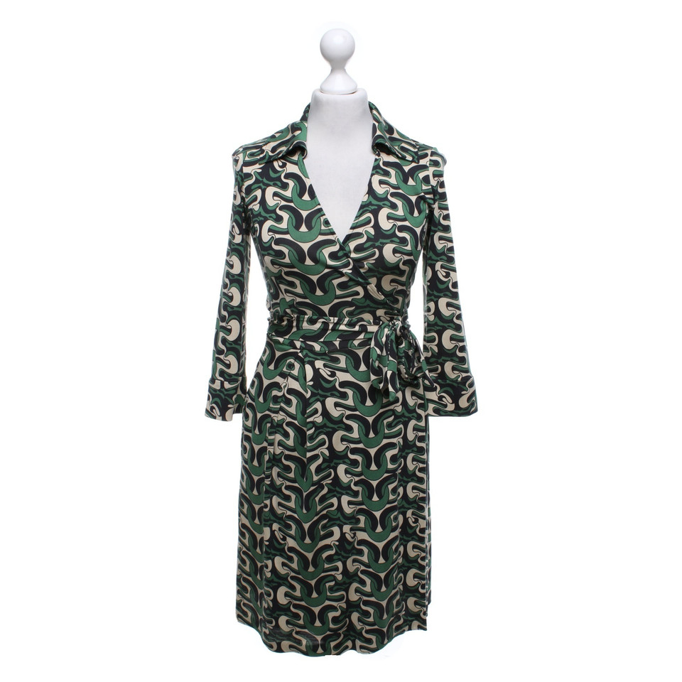 Diane Von Furstenberg Seidenkleid mit Muster