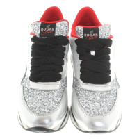 Hogan Metallic-look sneakers