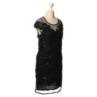 Just Cavalli Zwarte jurk met versieringen