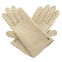 Andere merken Roeckl - crème-gekleurde lederen handschoenen