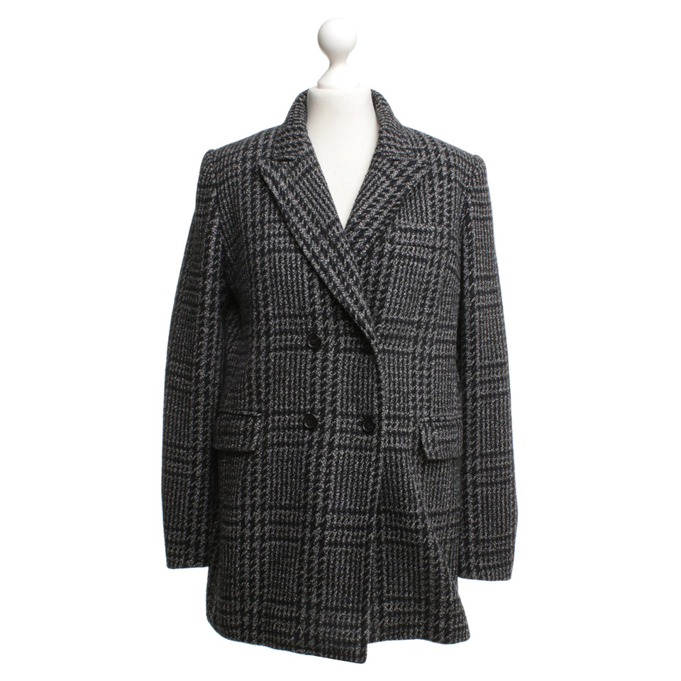 Isabel Marant Etoile Jacket with check pattern in black / grey
