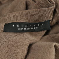 Twin Set Simona Barbieri Robe en tricot marron