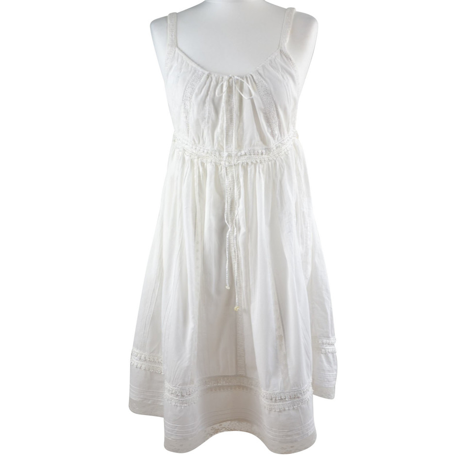 Blumarine Kleid aus Baumwolle in Weiß