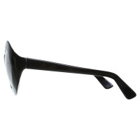 Cutler & Gross Runde Sonnenbrille in Schwarz