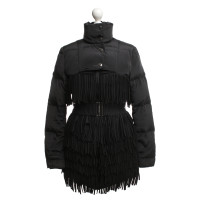 Balmain Giù cappotto con frangia