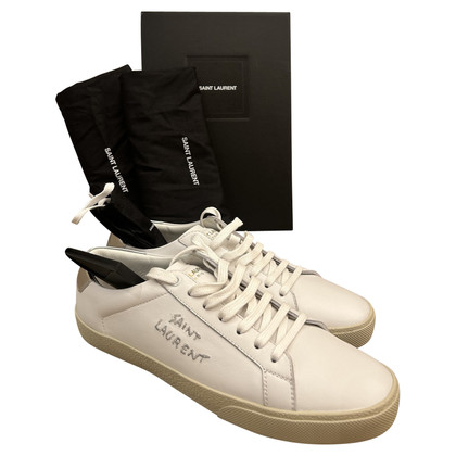 Saint Laurent Sneaker in Pelle in Bianco
