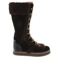 Chloé Suede boots with fur