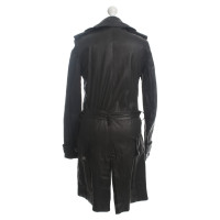 Balmain Leren jas in zwart