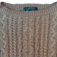 Ralph Lauren Poncho lavorato a maglia in marrone