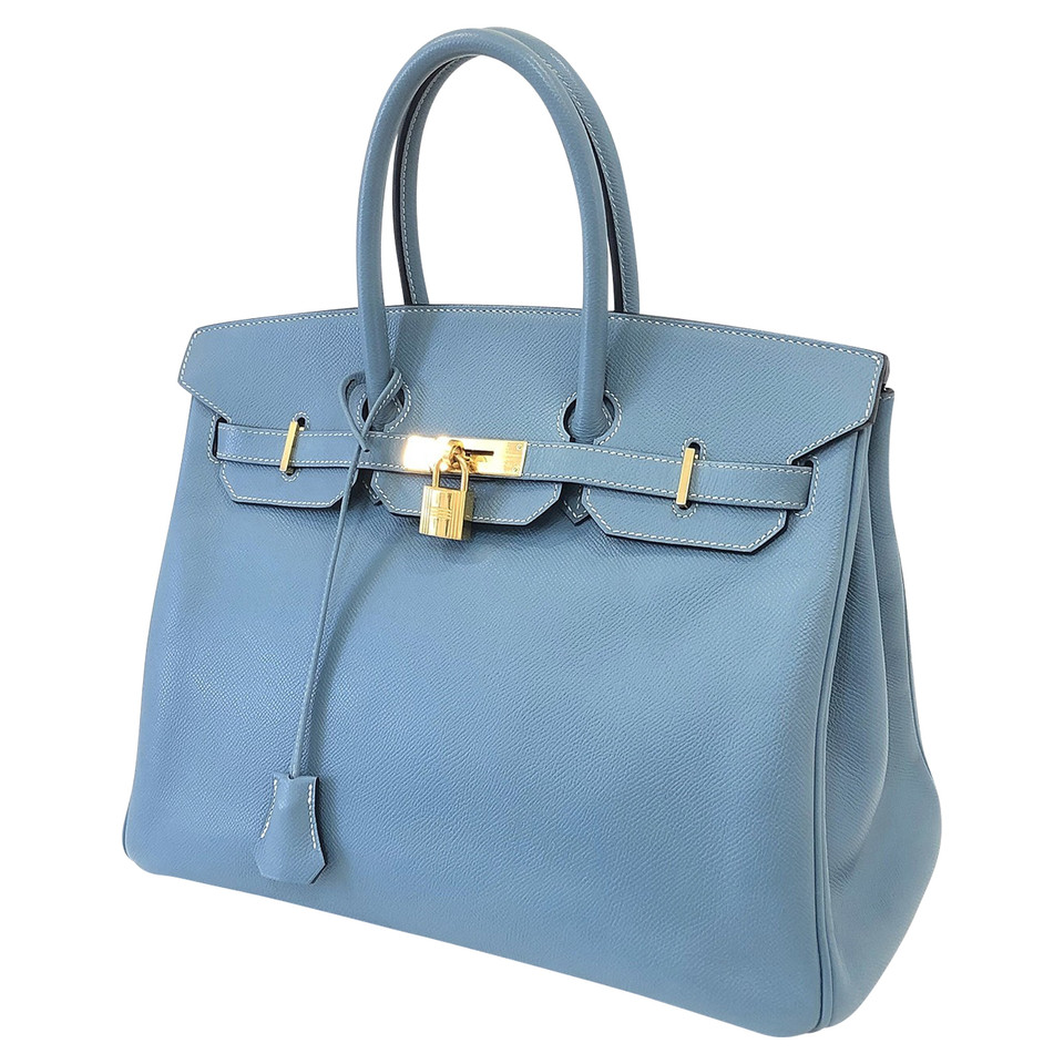 Hermès Shopper in Pelle in Blu