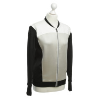 Helmut Lang Giacca Bomber in nero/bianco/beige