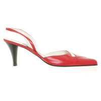 Balenciaga Sling-pumps in rood / wit