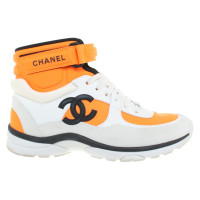 Chanel Sneakers in white / orange