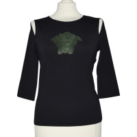 Versace Schwarze Bluse mit Logo