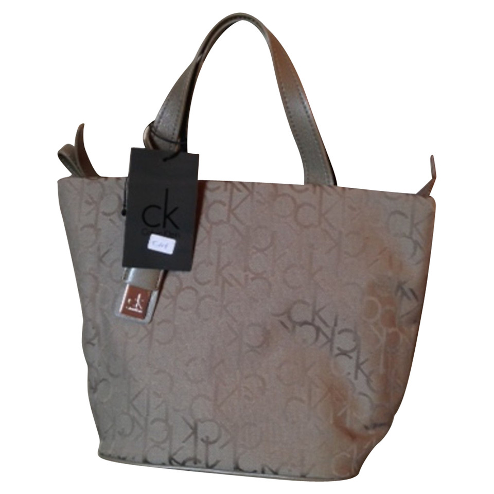 Calvin Klein Handbag Canvas in Taupe