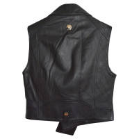 Philipp Plein Vest Leather in Black