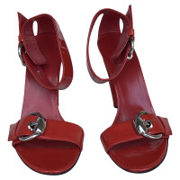 Gucci Sandals Patent leather in Red