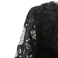Diane Von Furstenberg Kanten jurk "Zarita Scoop" in zwart
